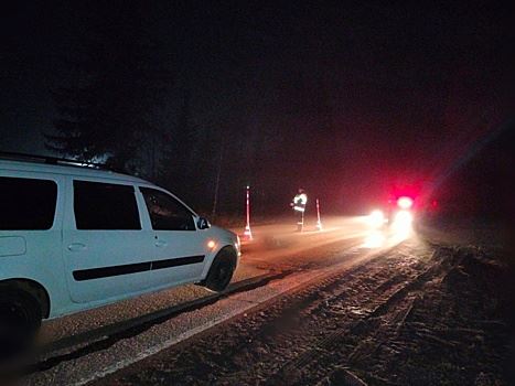 В Шарканском районе автомобиль насмерть сбил идущего в темноте мужчину